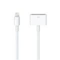 White Lightning to 30-pin adapter cable for iPhone iPad iPod charging sync