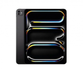 Black tablet with vibrant abstract wallpaper, sleek design, modern tech aesthetic