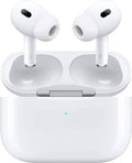White wireless earbuds with charging case, sleek design for audio and calls