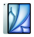 Sleek silver tablet with vibrant blue abstract wallpaper, slim bezels, and rear camera